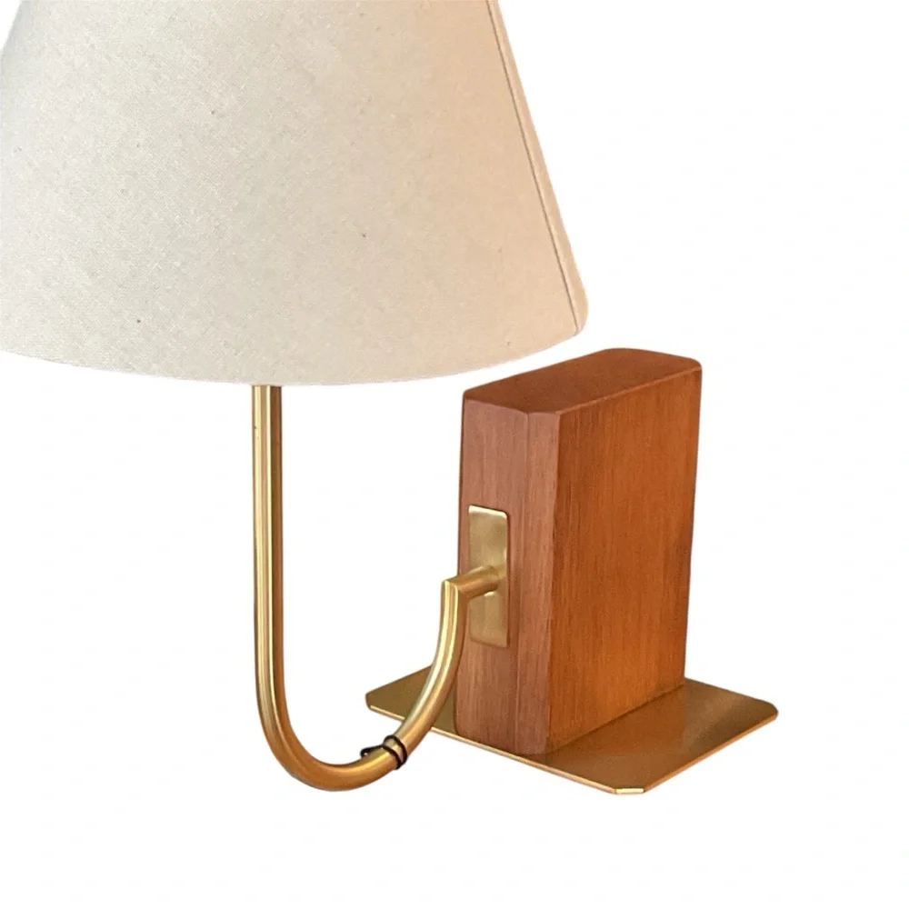 Wood Mid Tone Bookshelf Lamp - Hearth & Hand™ with Magnolia